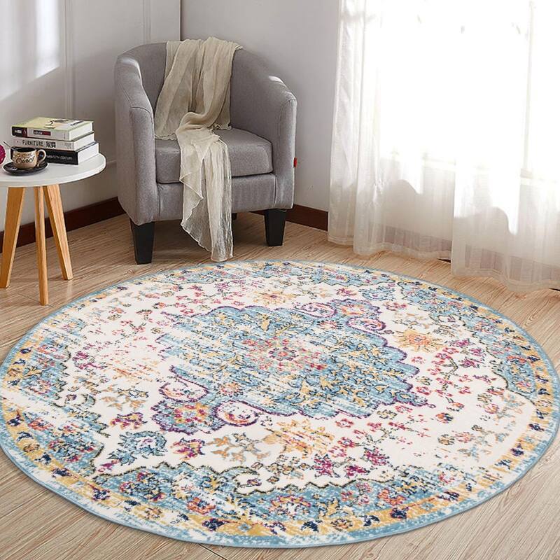The Curated Nomad Sunset Traditional Vintage Bohemian Rug