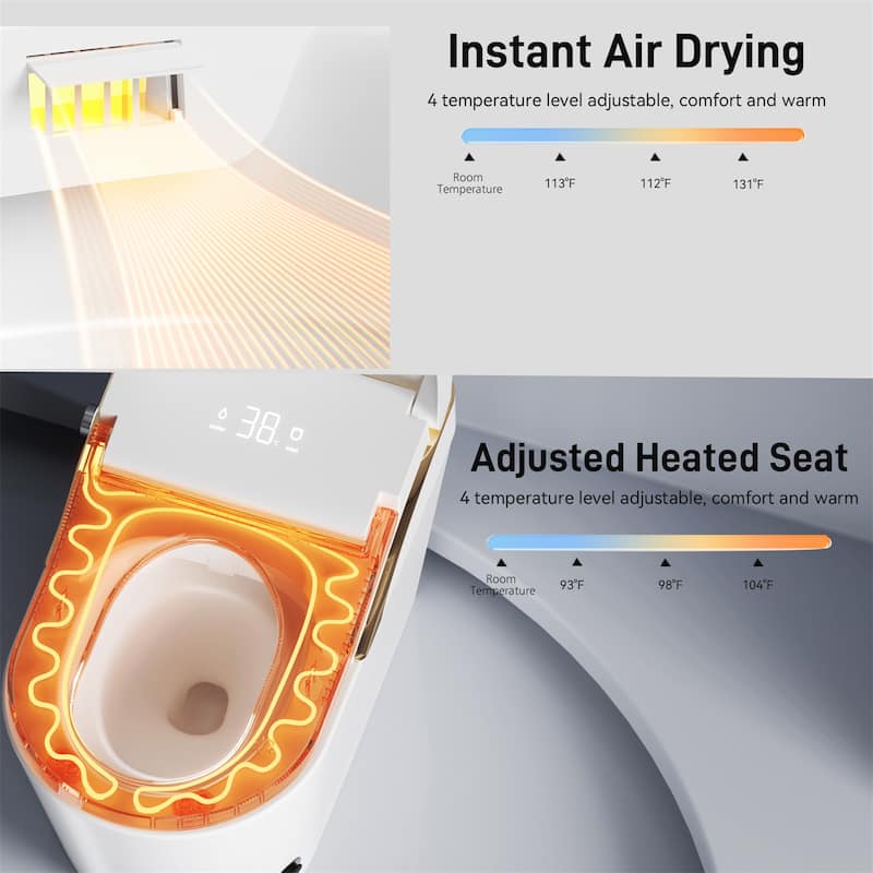 Smart Toilet with Bidet & Auto Flush