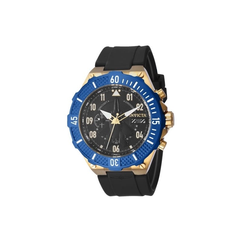 Invicta Men's 39892 Aviator Quartz Multifunction Black Dial Watch