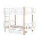 preview thumbnail 8 of 8, Modern Twin over Twin Size Wooden Bunk Bed with Fence Guardrail and Drawer for Kids/Teens/Adults Bedroom