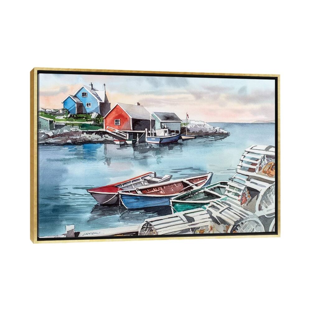 iCanvas "Peggys Cove" by Bill Drysdale Framed Canvas Print
