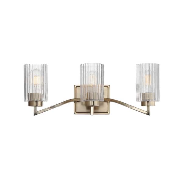 slide 2 of 10, Maxim 21373 Rigata 3 Light 23" Wide Vanity Light Satin Champagne