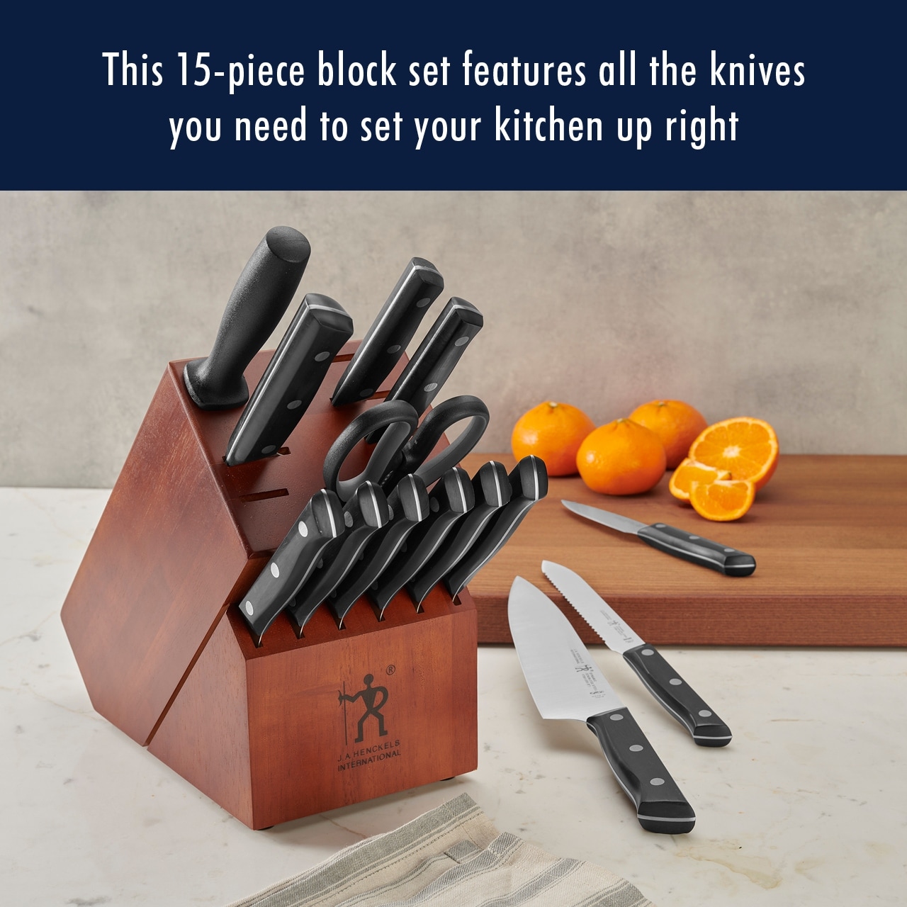 Henckels Refined Knife Block Set, 15 units - Harris Teeter
