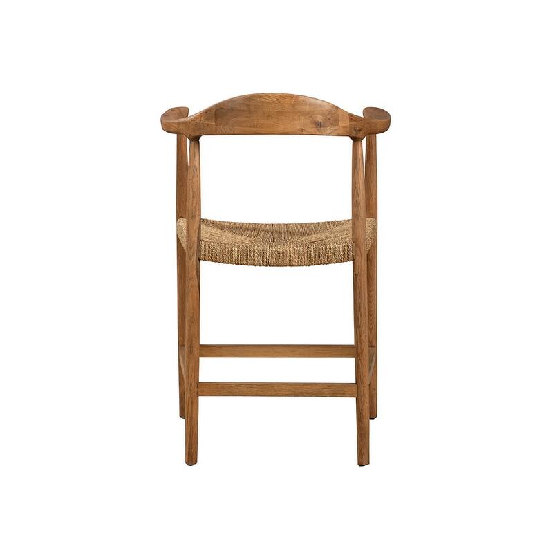 Furniture Classics Natural Wood Abraham Counter Barstool