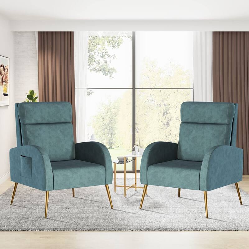 Accent Chair, Midcentury Modern Living Room Side Chair, Upholstered