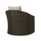preview thumbnail 8 of 16, Darius Outdoor Wicker Aluminum Swivel Club Chair with Cushion (Set of 2) by Christopher Knight Home