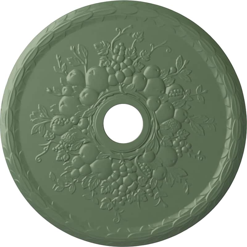 22 5/8"OD x 3 5/8"ID x 5/8"P Grape Ceiling Medallion