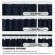 preview thumbnail 29 of 109, Deconovo Back Tab Blackout Curtains (2 Panel)