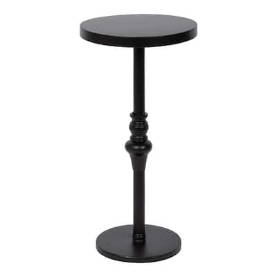 Kate and Laurel Stratton Rustic Pedestal Table - 12x12x26