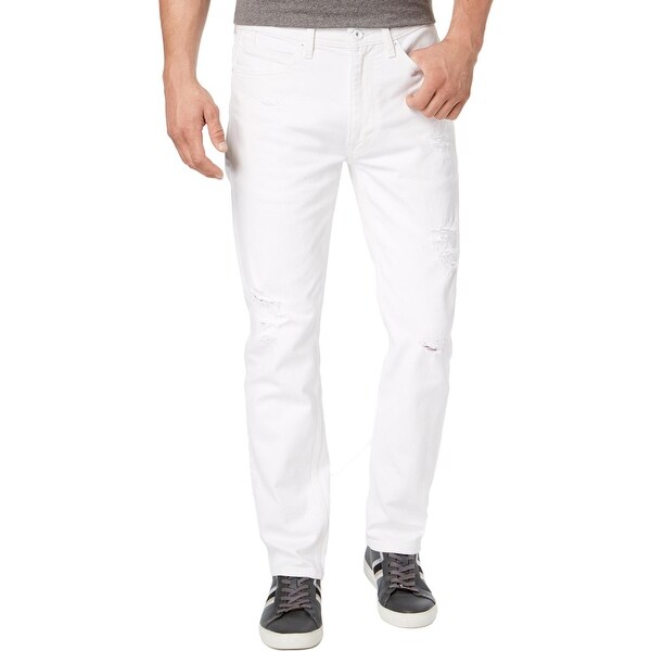 mens big and tall white jeans