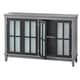 preview thumbnail 11 of 10, Simple Living Hampshire Frosted Glass Farmhouse Buffet/Sideboard