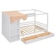 preview thumbnail 14 of 43, Full size House Bed with Two Drawers and Built-in Wardrobe for Home