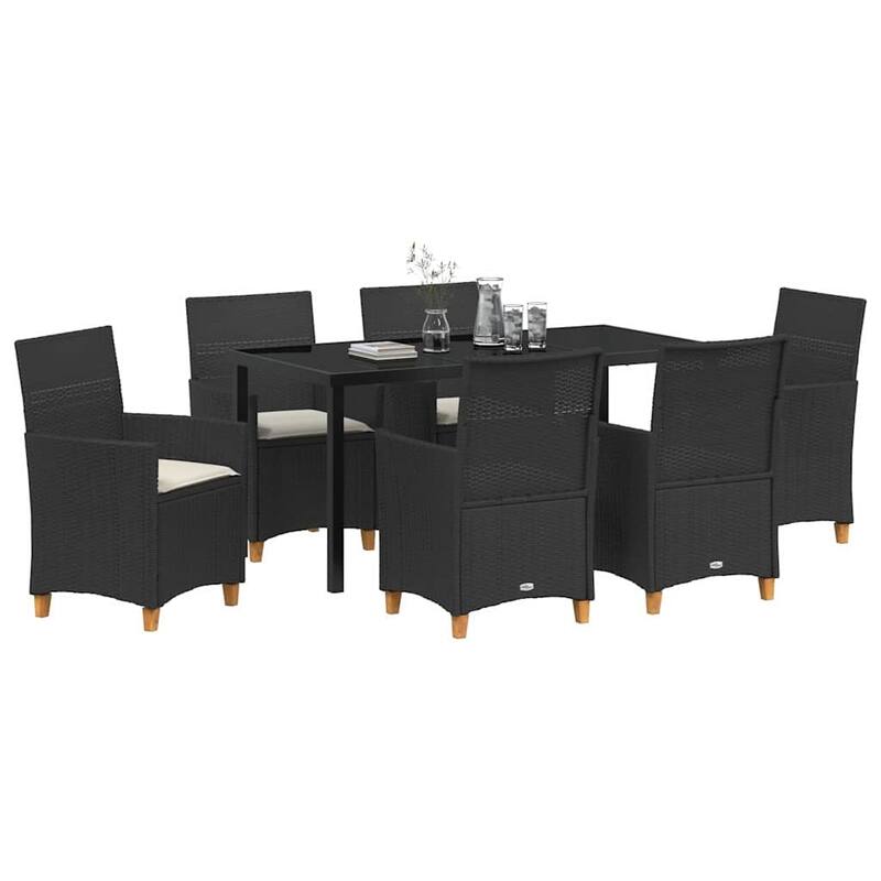 vidaXL Garden Dining Set Poly Rattan