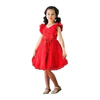 Just Couture S Wine Velvet Fl Lique Junior Just Couture S Red Petal Sleeve Satin Junior Bridesmaid Dress