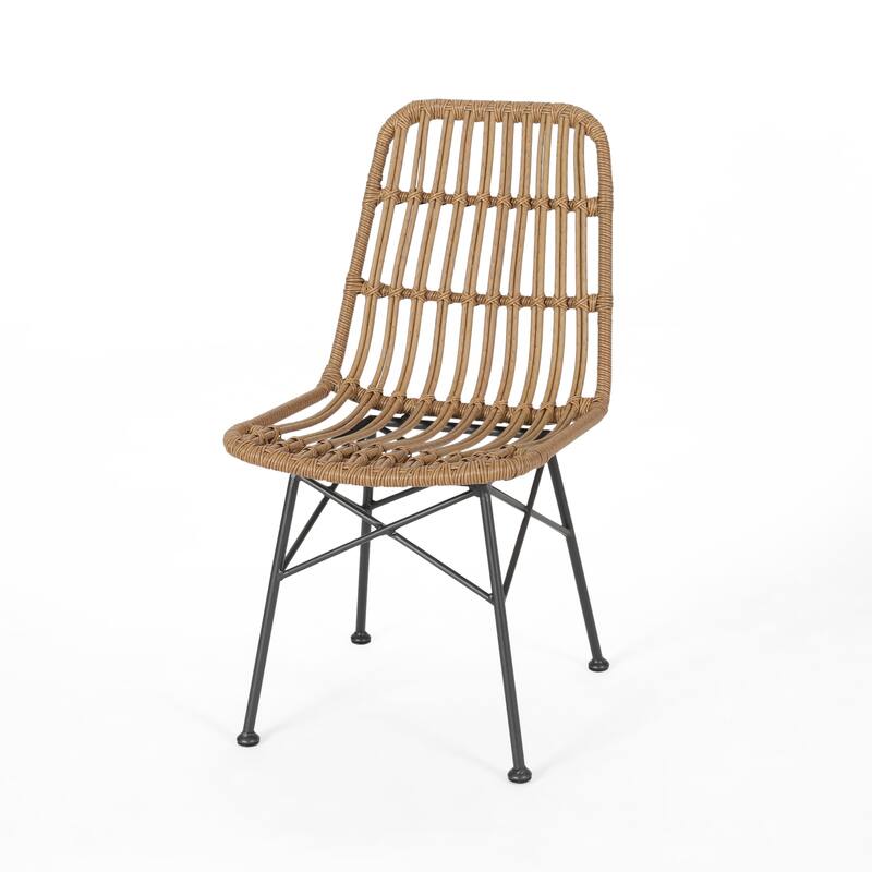 Sawtelle Outdoor 6-Seater Wicker Dining Set by Christopher Knight Home