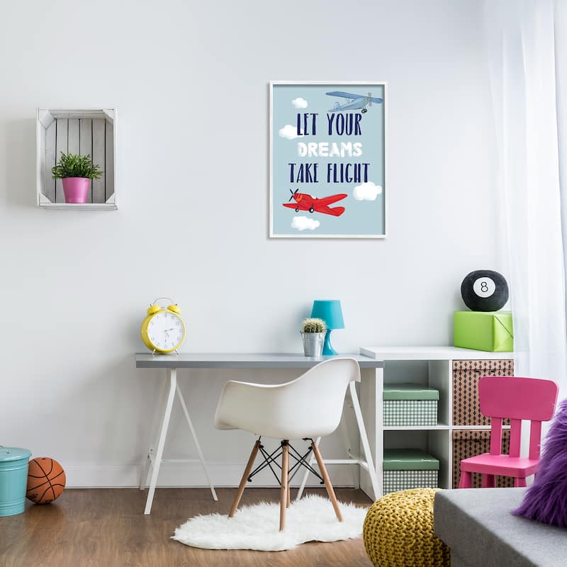 Stupell Let Your Dreams Take Flight Framed Wall Art