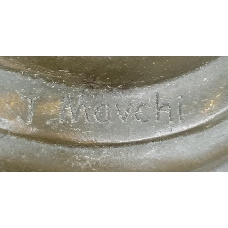 Elegant Art Deco Lady With Hat Bronze Sculpture On Marble Base