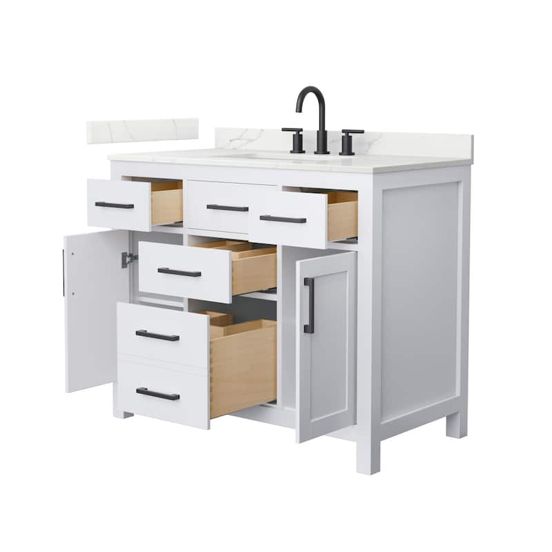 Wyndham Collection WCG2424-42S-QTZ-US3MXX Beckett 42" Free Standing