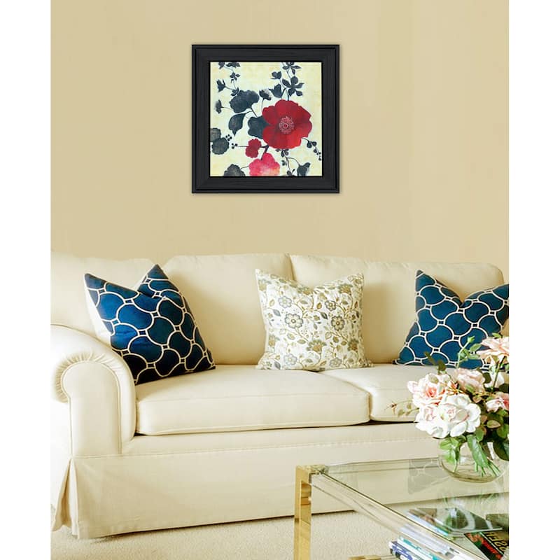 TrendyDecor4U "Japanese Blossoms II" Framed Print Wall Art