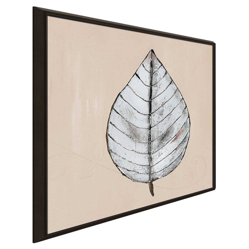 "Neutral New Leaf II" Print on Floating Canvas