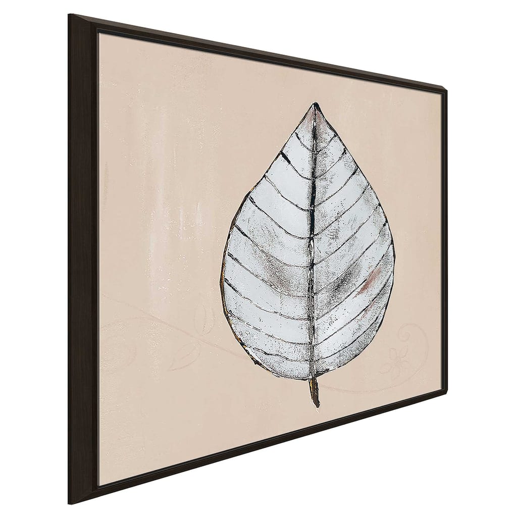 "Neutral New Leaf II" Print on Floating Canvas