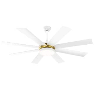 Moasis 60-inch 8 Blades Ceiling Fan with Light and Remote Control