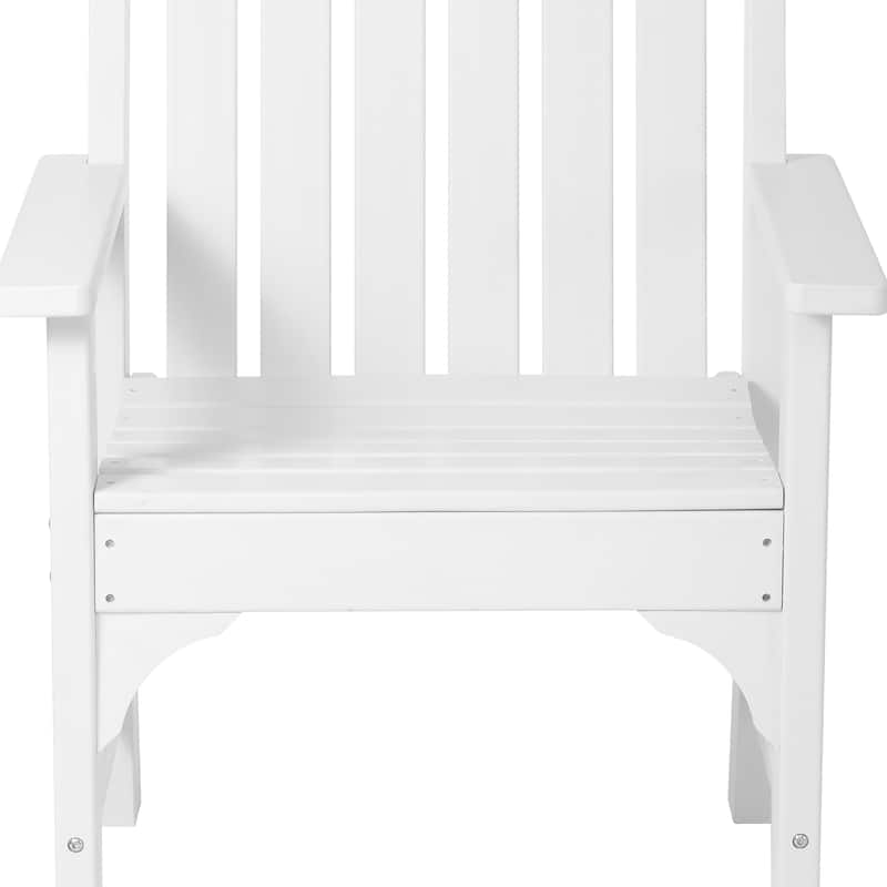 Laguna Poly 5-Piece Outdoor Patio Square Table Garden Arm Chairs Dining Set
