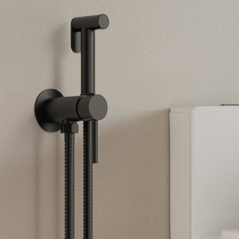Handheld Bidet Sprayer With Temperature Control, Multi-Function Toilet Bidet Sprayer - N/A - Matte Black
