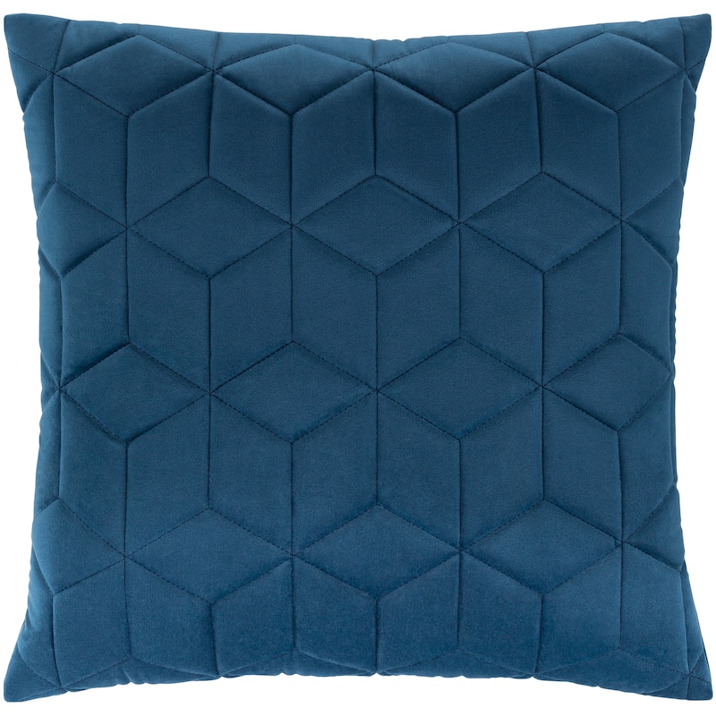 Tattamala Geometric 20-inch Poly or Feather Down Throw Pillow - Down - Navy