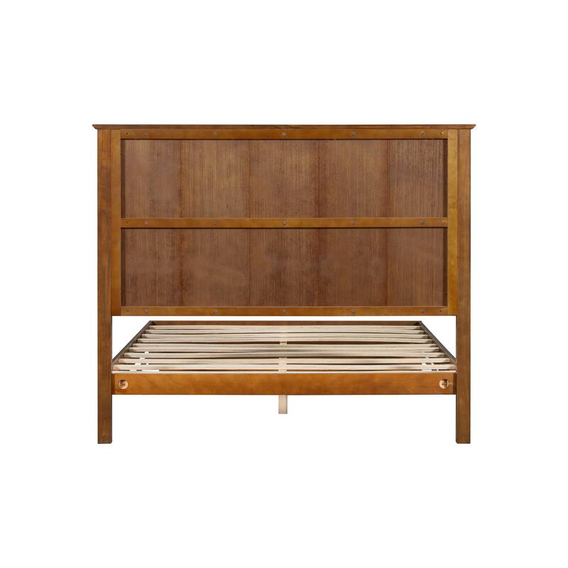 Christopher Knight Home - Brookhaven Modern Wooden Panel Bed with Vertical Slat Headboard