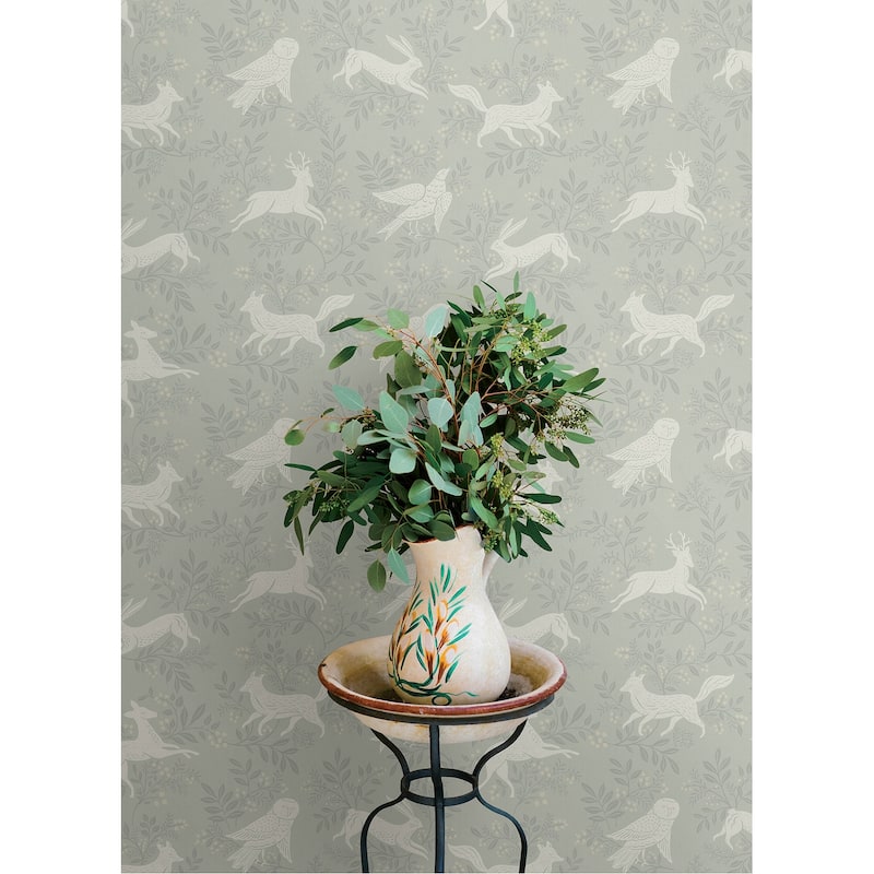 Chesapeake Revelry Sage Forest Frolic Wallpaper