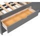 preview thumbnail 11 of 37, Twin Size Wooden Daybed with 2 Drawers and Trundle for Kids Teens