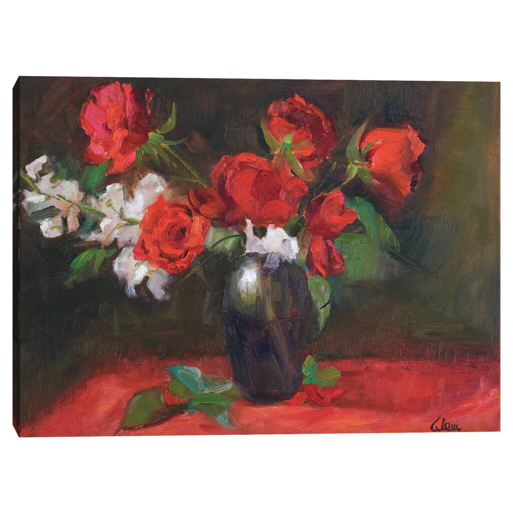 Roses Are Red by Alexi Fine Canvas Art Print