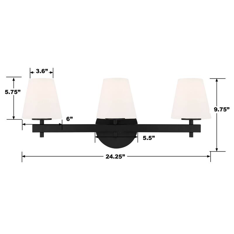 3 Light Bathroom Vanity