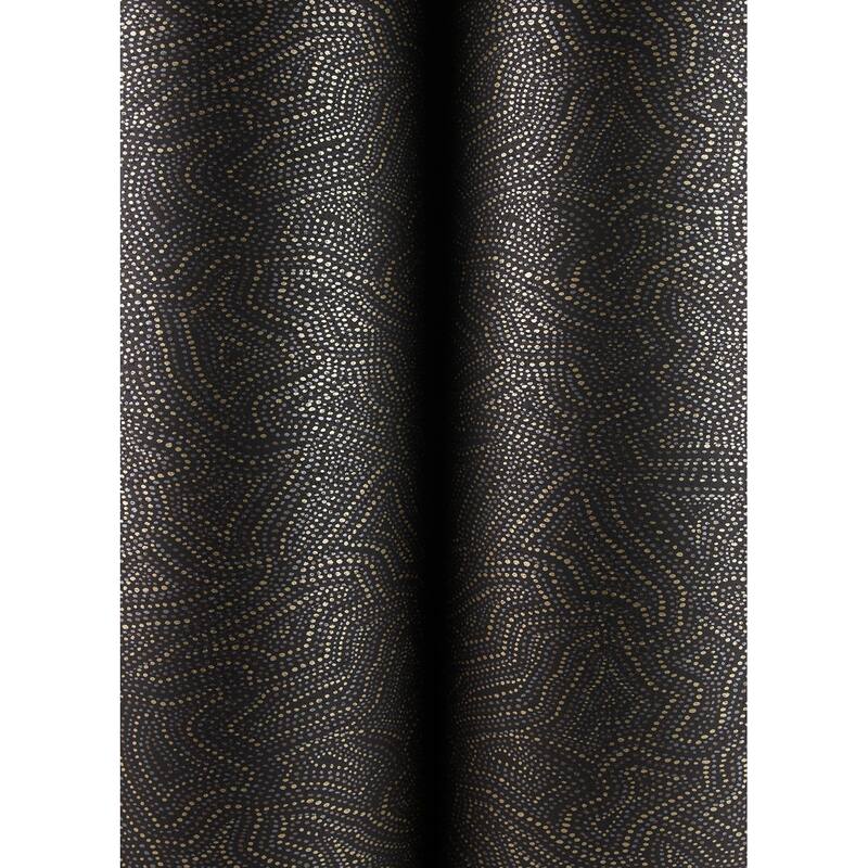 A-Street Prints Hollenback Black Dotted Abstract Wallpaper