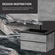 preview thumbnail 66 of 75, GDFStudio - Carter Floating Bathroom Vanity with Quartz Sand Countertop & Soft-Close Drawers