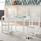 preview thumbnail 3 of 15, Simple Living White 3-piece Hayden Kids Table/Chair Set White