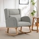 preview thumbnail 74 of 80, HOMYKA 28" Wide Rocking Chair for Nursery YM-Light Gray