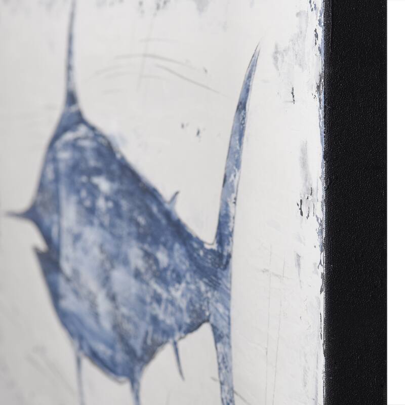 Anglo - Rustic Swordfish - Coastal Handmade Oil Painting