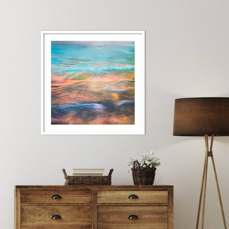 Depths of Frequency by Ryan Weddle Wood Framed Wall Art Print