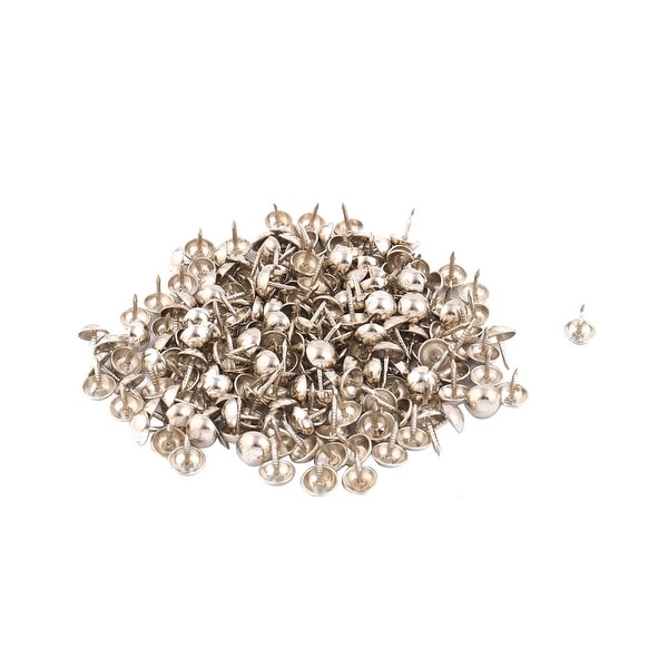 Family Upholstery Tack Nail Bulletin Fixed Pushpin Silver Tone 7 x 10mm 200pcs
