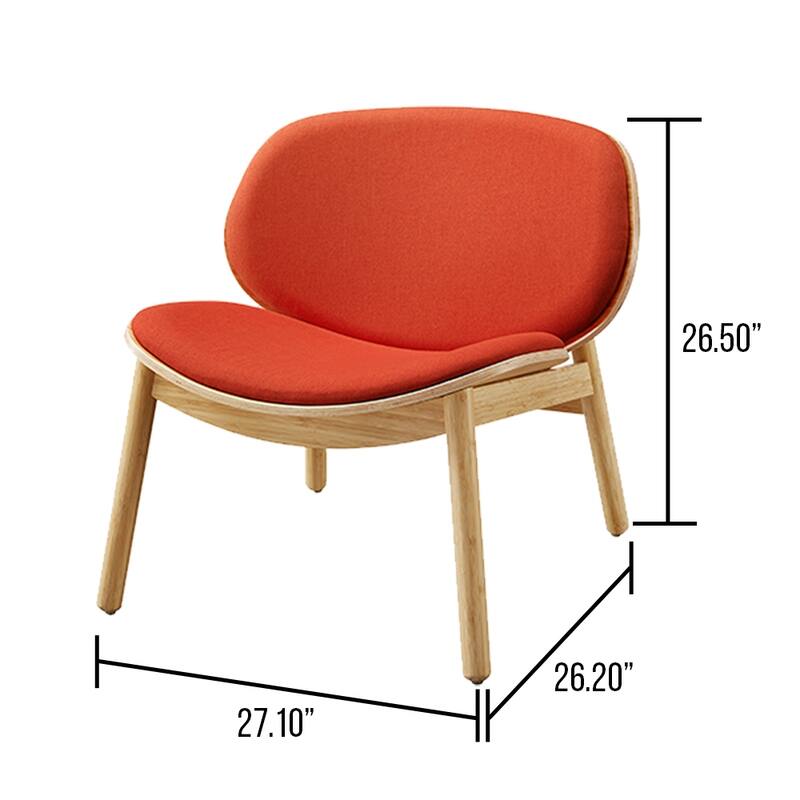 Anna Lounge Chair, Sand-Red