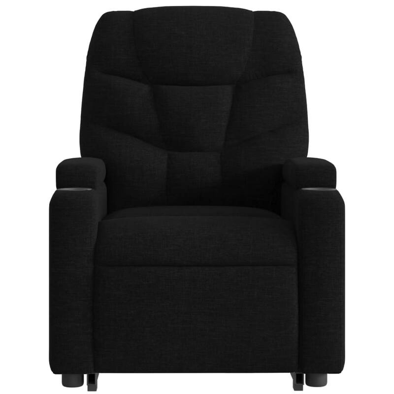 vidaXL Stand up Massage Recliner Chair Light Gray Fabric