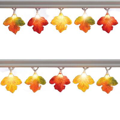 Colorful Autumn Leaves Light String - 6.750 x 5.630 x 5.380