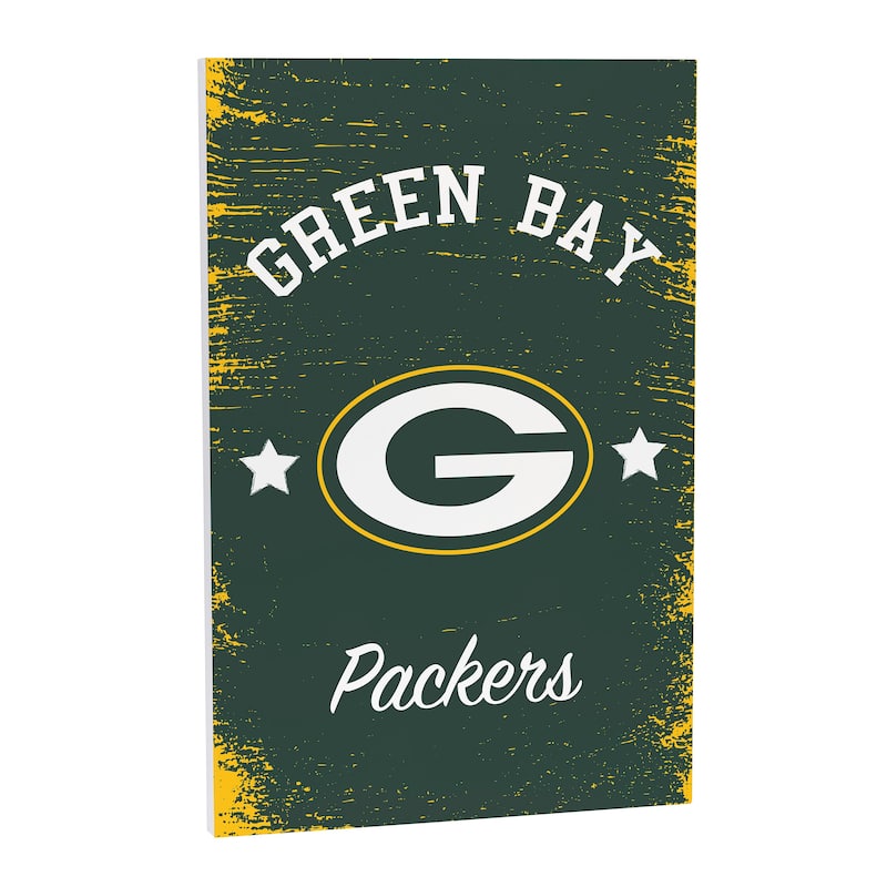 Green Bay Packers Wooden Door Decor Wall Sign - Multi-Color - 16 x 24