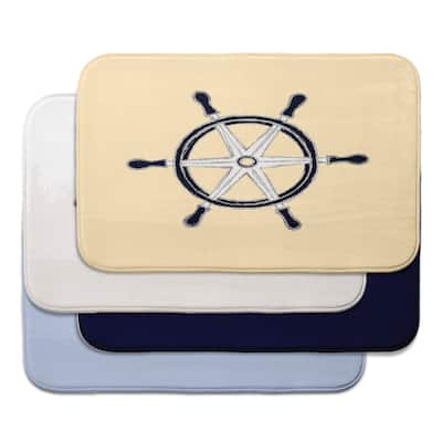 Ship Wheel Bath Mat