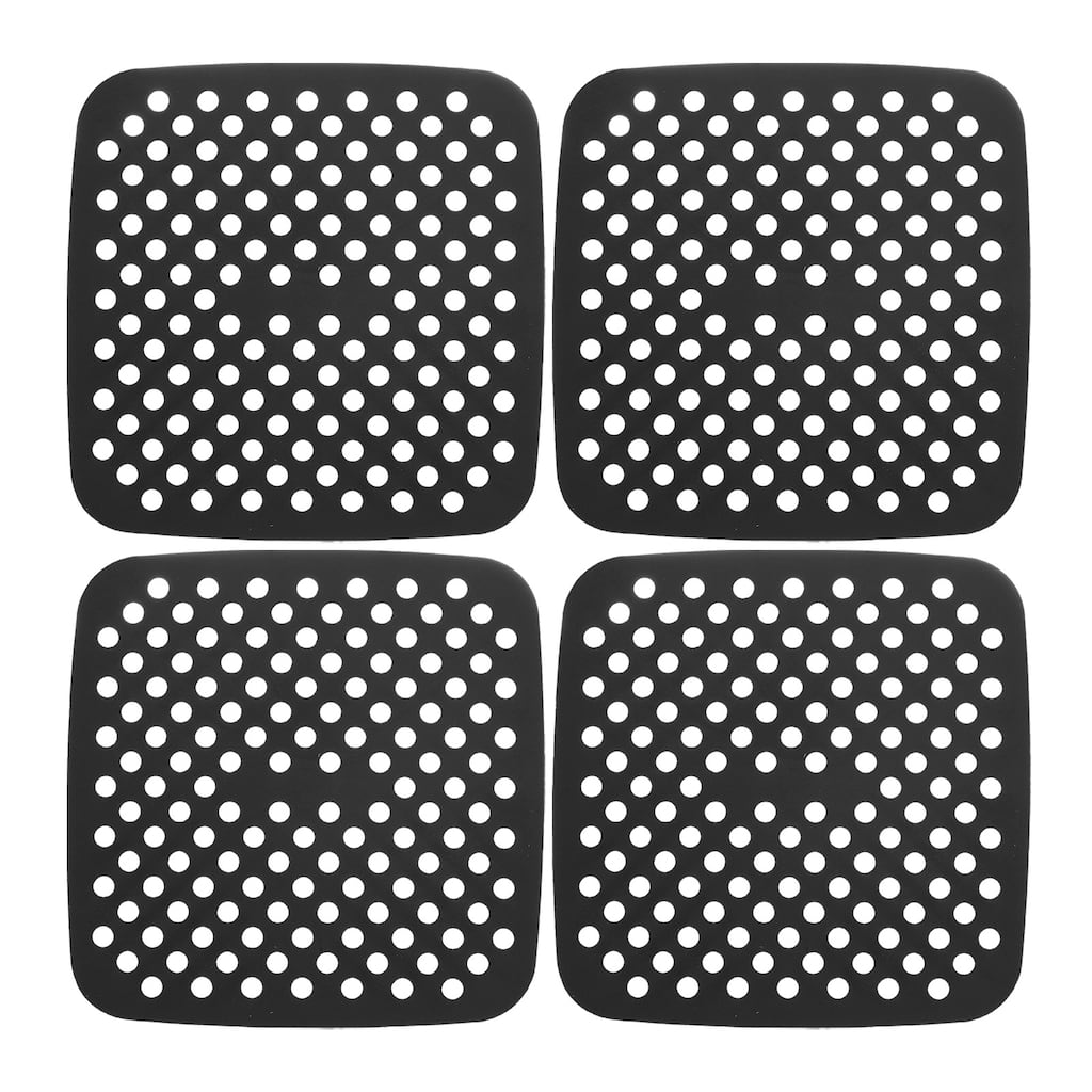 4 Pcs Reusable Silicone Air Fryer Liners Mat, Square