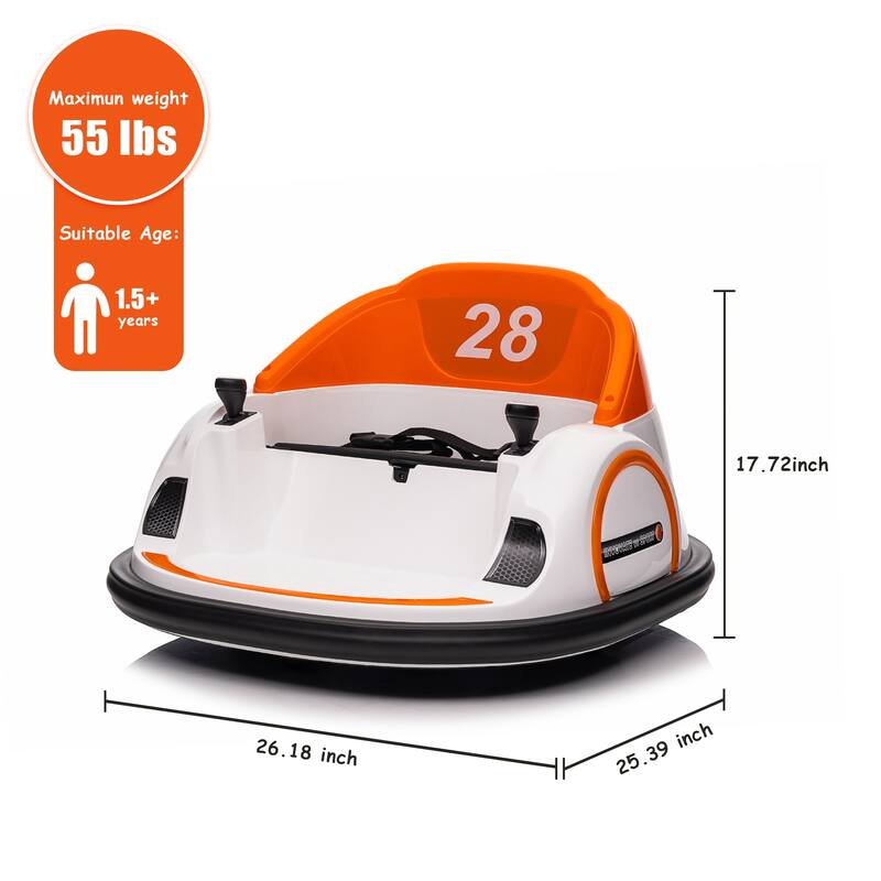 Electric 12V Ride On Bumper Car for Kids Gifts