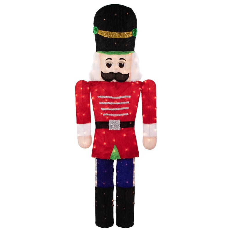72" Lighted Red and Green Toy Soldier Outdoor Christmas Decoration