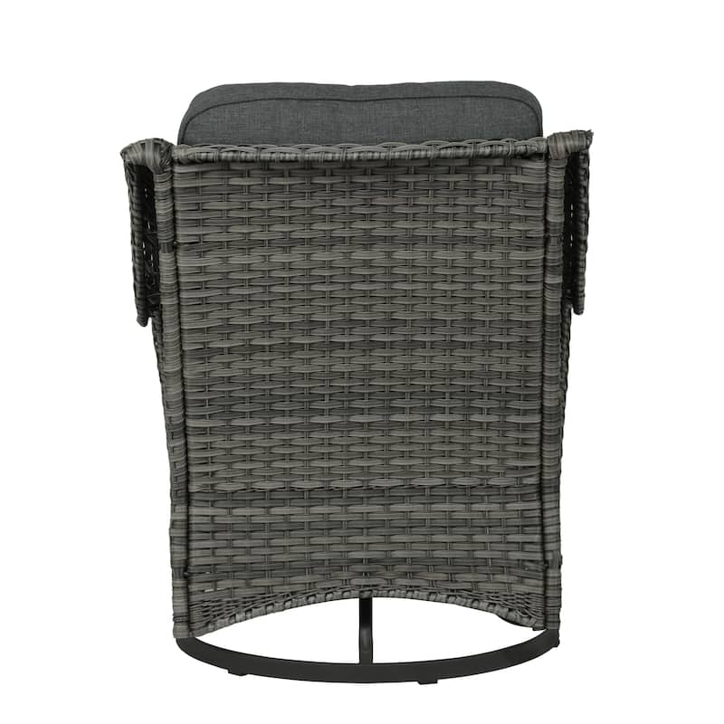 Outdoor Swivel Rocker Patio Rattan Chair